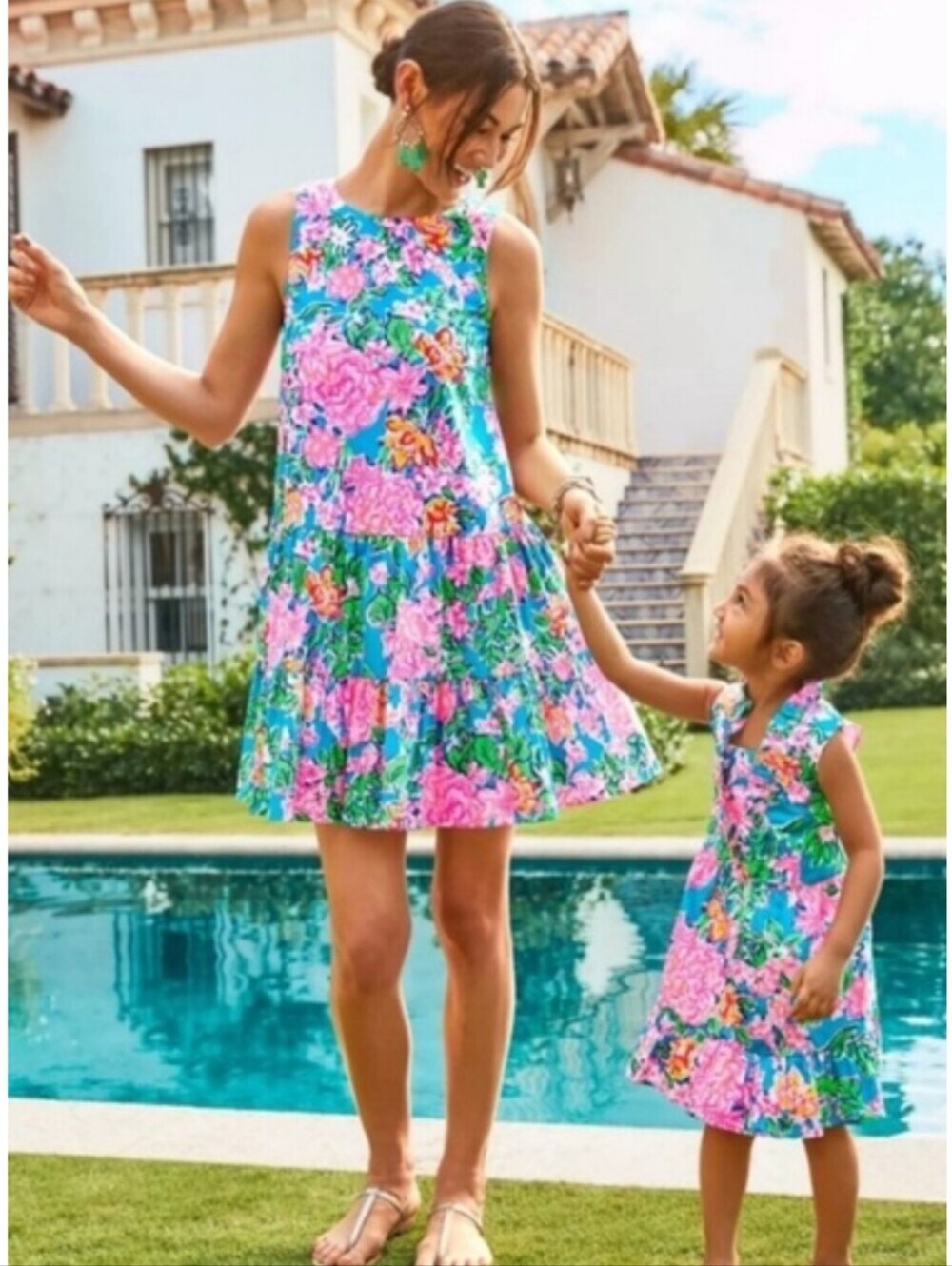 Lilly Pulitzer Trina Swing Dress In Multi Rose To The Occasion Size XL